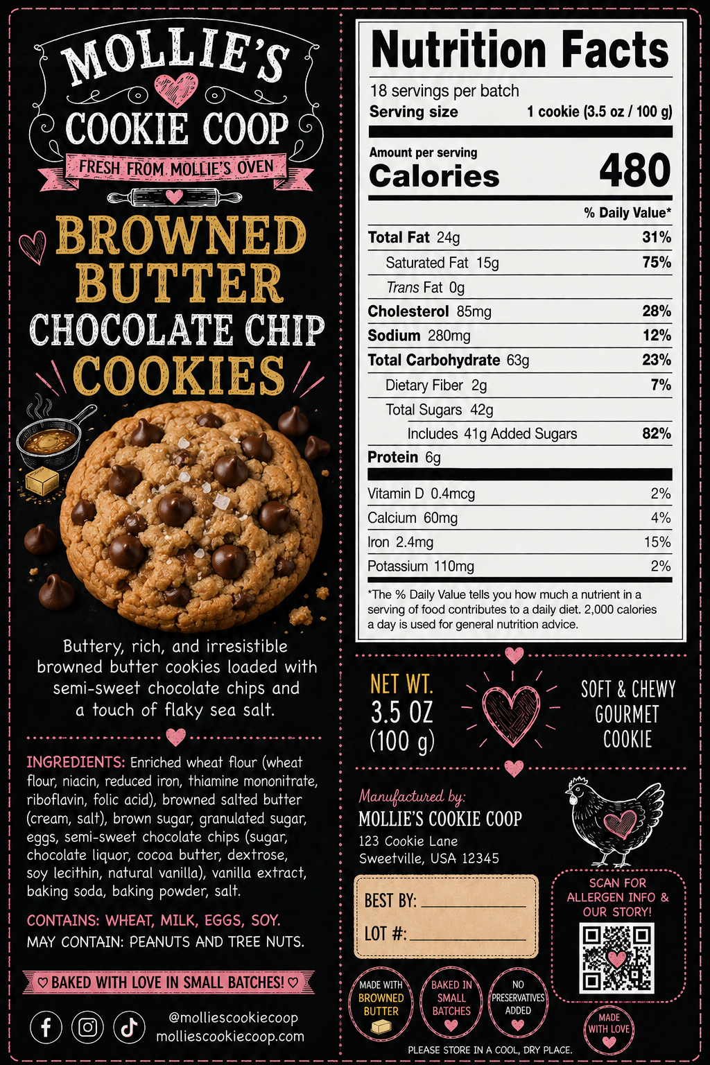 Brown Butter Chocolate Chip Cookie
