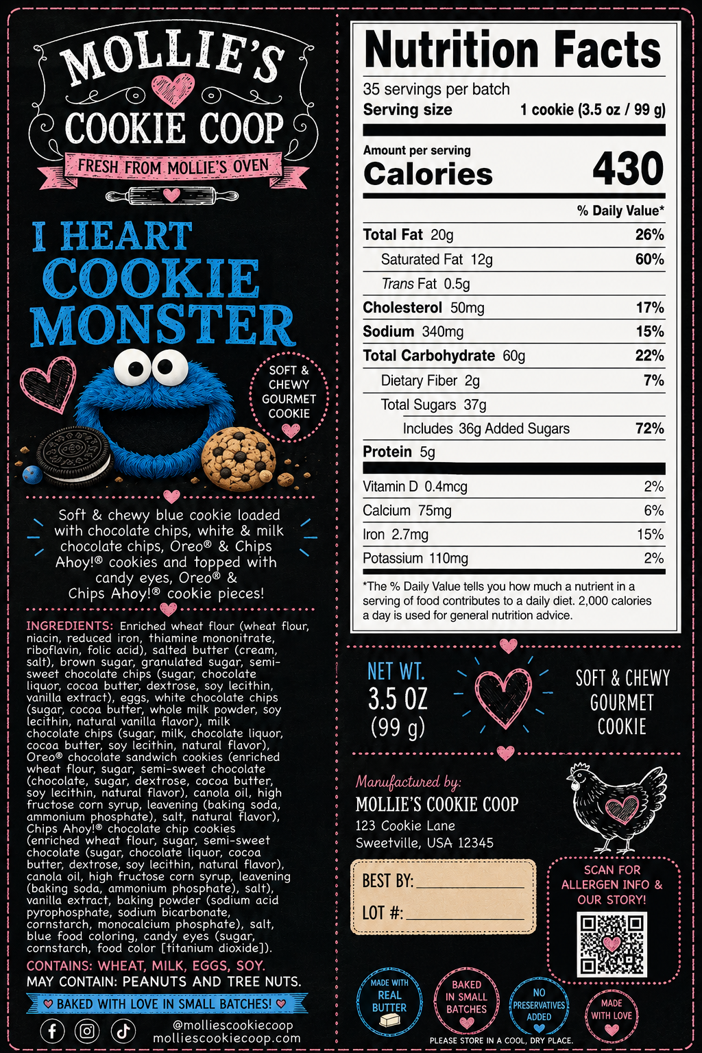I ❤️ Cookie Monster Cookie